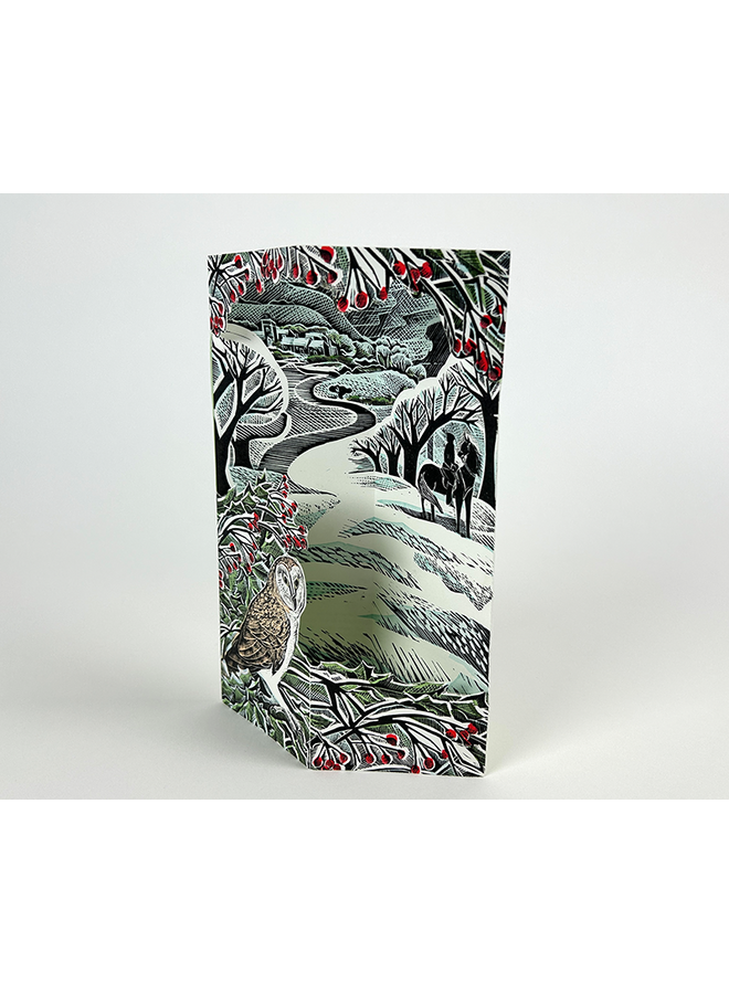 Owl Flight 3D-kort av Angela Harding