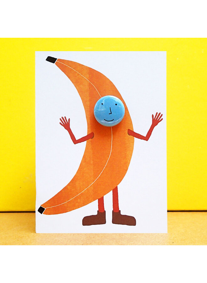 Carte d'insigne de costume de banane