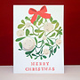 Mistletoe Berries Badge Card