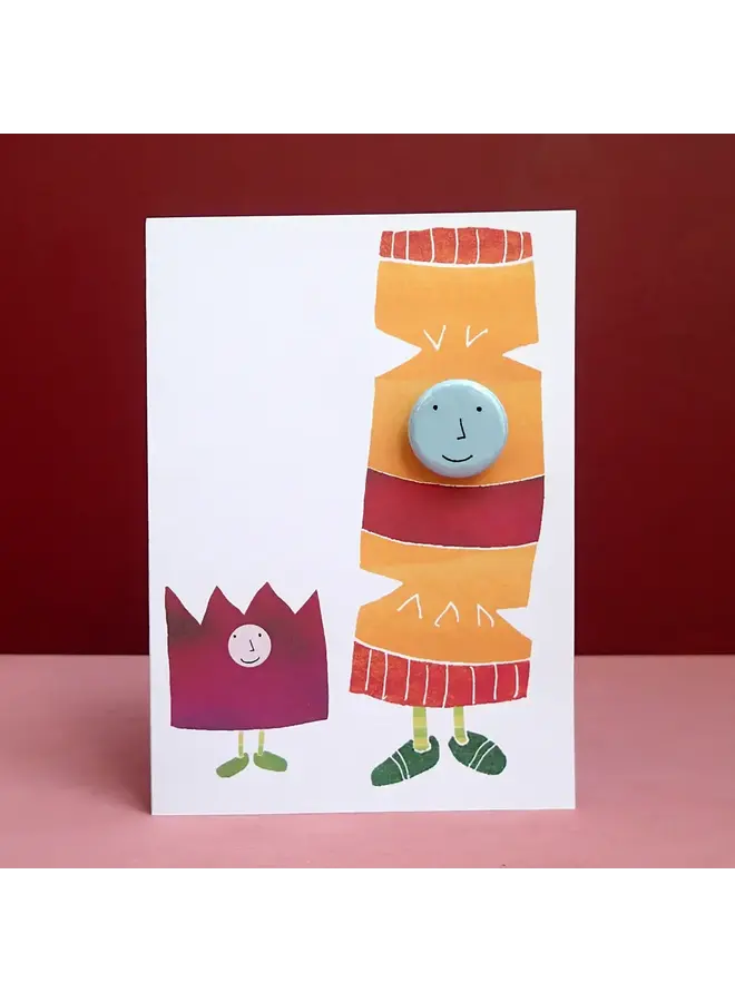 Copy of Spaceship Alien Birthday Badge Card