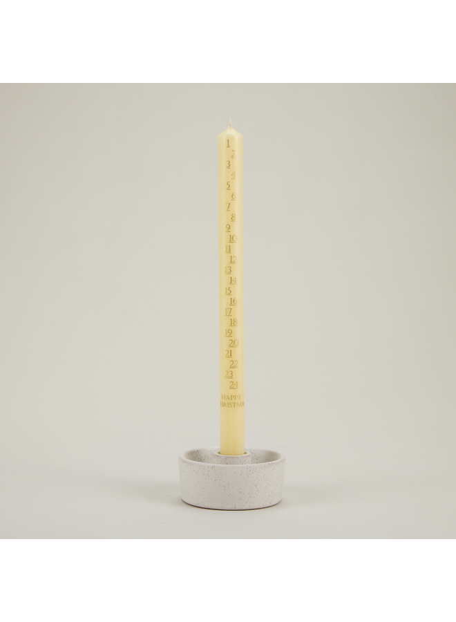Advent Candle Ivory 10