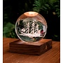 Sailing Boat Amber Crystal Globe light