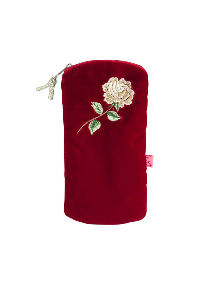 Copy of Rose Velvet Glasses Purse Black 100