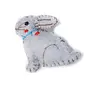 Bunny brooch grey felt brooch