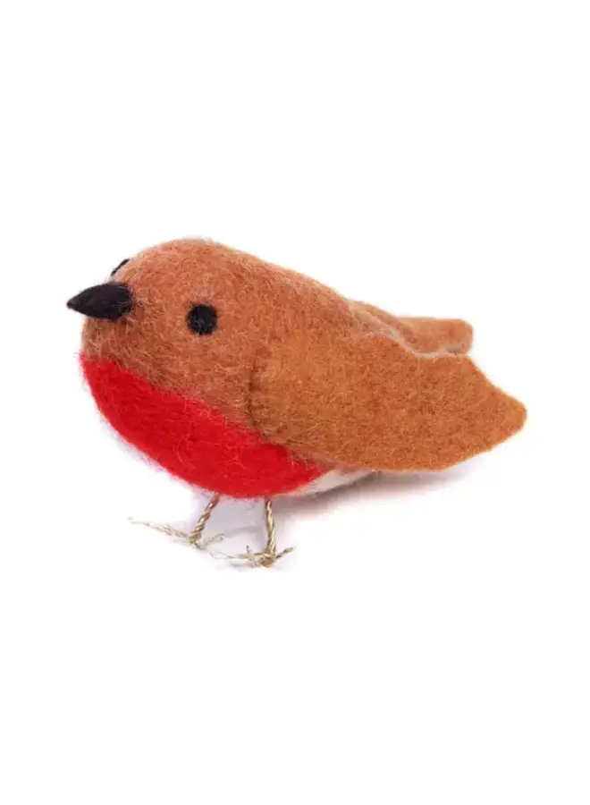 Robin Standing Felt Toy