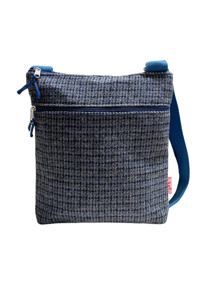 Herringbone Tiny Blue Check Messinger Bag 109