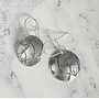 Boucles d'oreilles Seeds Dome en aluminium gravé 148