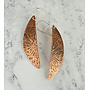 Dandelion Hemesphere  Copper  Etched Earrings 173