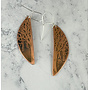 Trees Hemisphere Copper Etched Earrings 155
