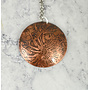 Dandelion Seeds Dome Copper  Etched Pendant 168