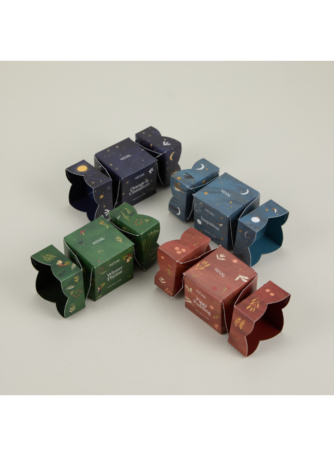 Julklappsljusljus med apelsin och kanel, 12 st