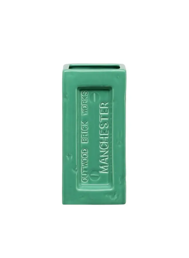 Jarrón Manchester Brick Verde 26