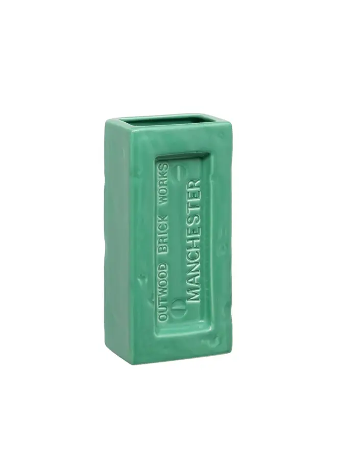 Vase brique Manchester vert 26