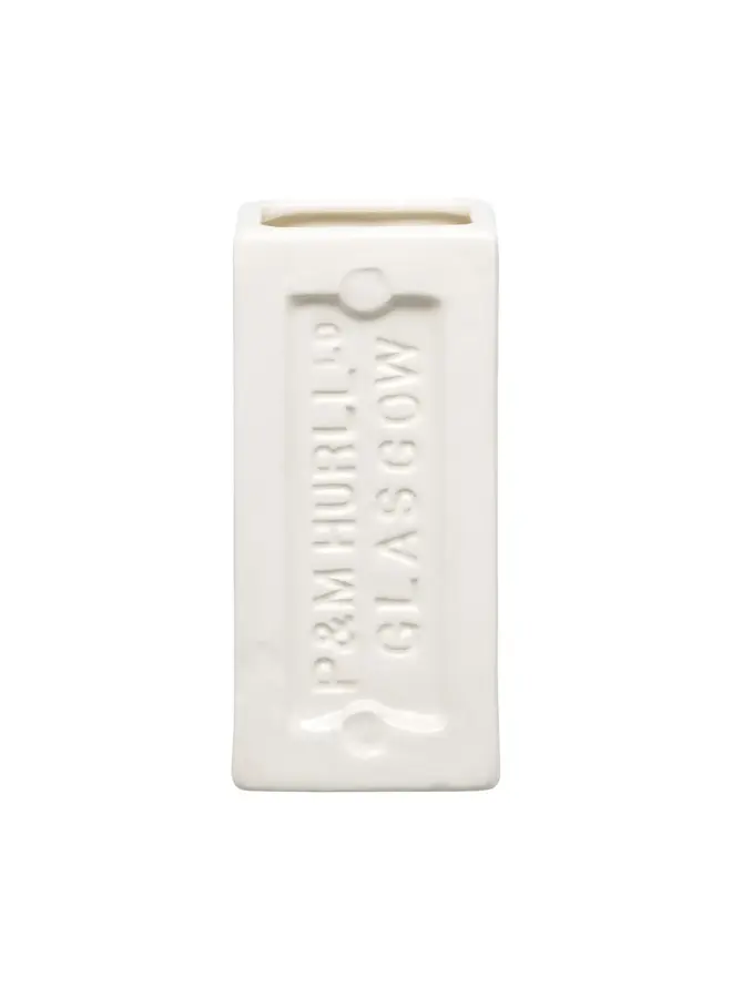 Glasgow Brick Vase White 30