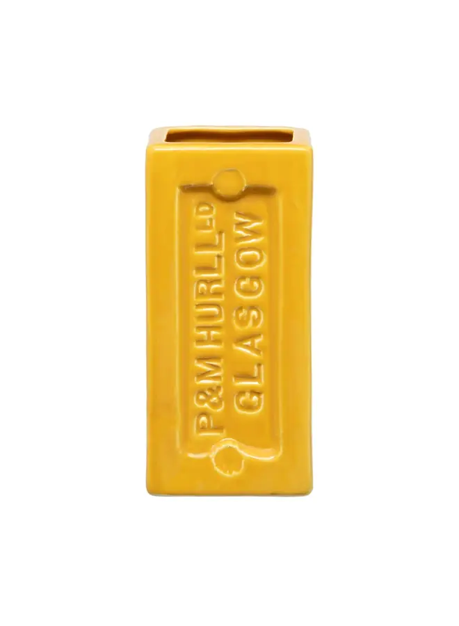 Vase en brique de Glasgow jaune 31