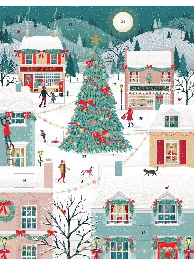 Snöig bys adventskalender