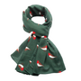 Little Robins  Green  cotton Large Scarf