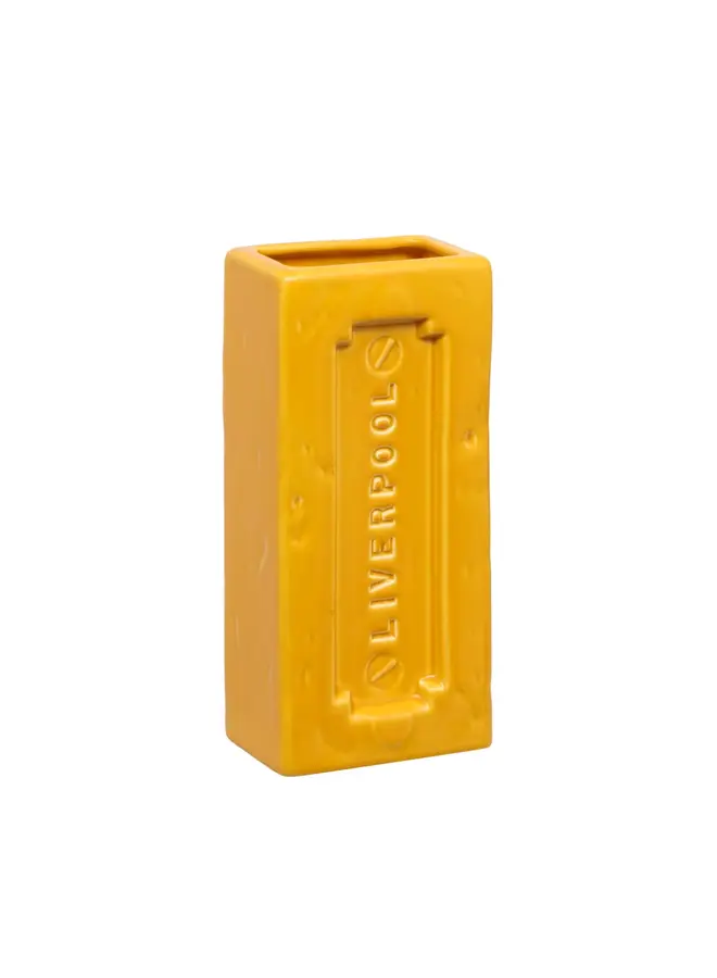Liverpool Brick Vase Yellow 36