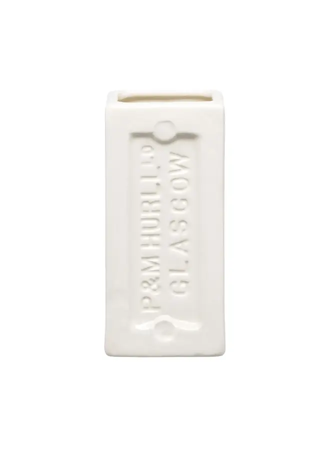Glasgow Brick Vase White 39