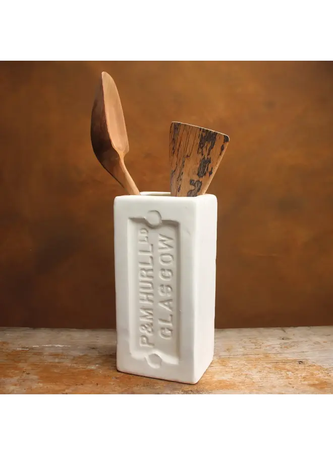 Glasgow  Brick Vase White 39