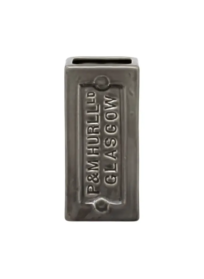 Glasgow Brick Vase Grau 41