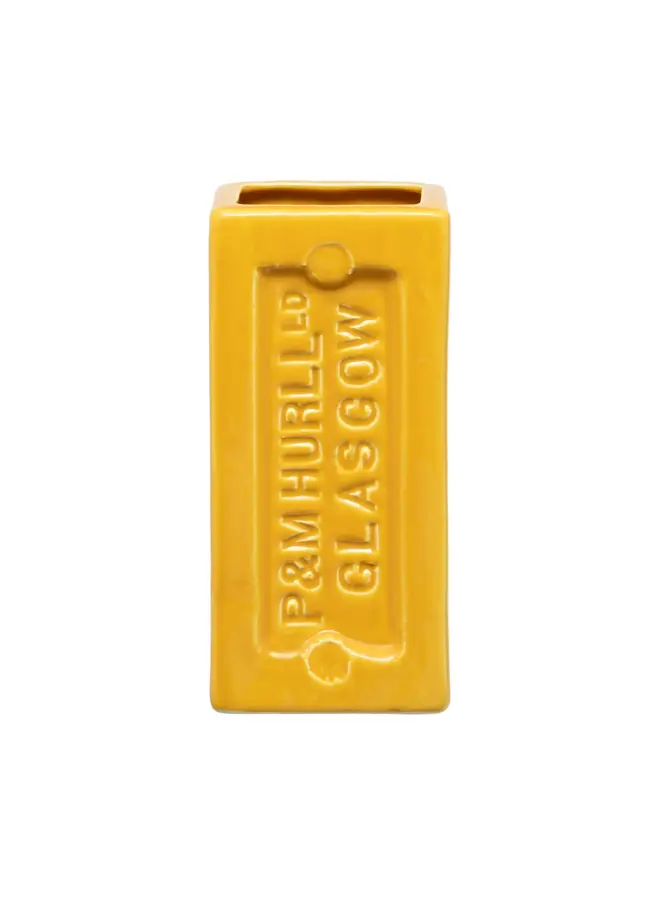 Glasgow Brick VaseYellow40