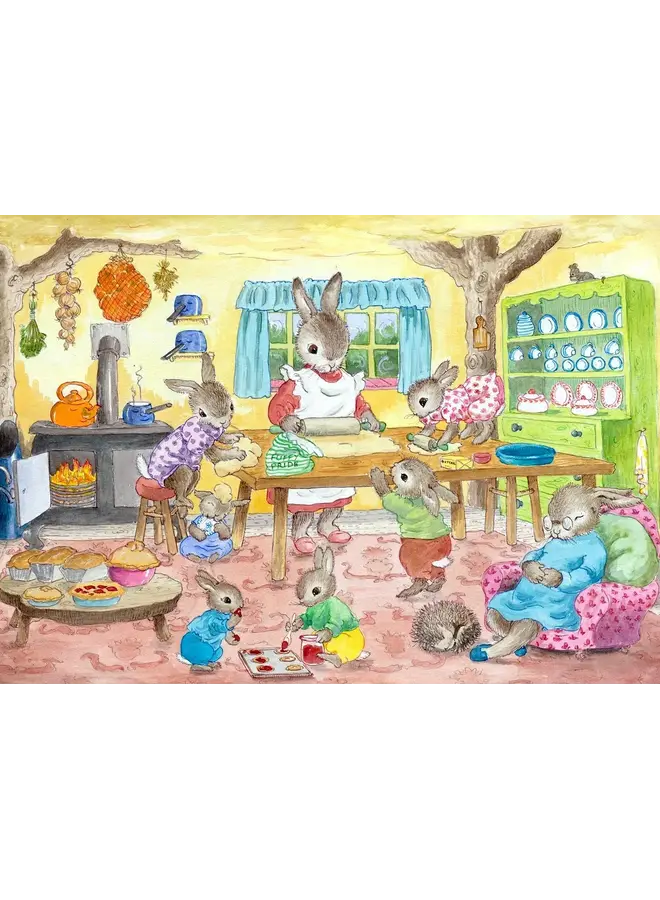Mrs Bunny's Baking Day Card by Jean Gilder