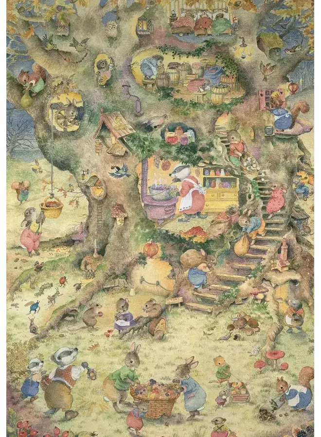 Harvest Tree Card by Jean Gilder