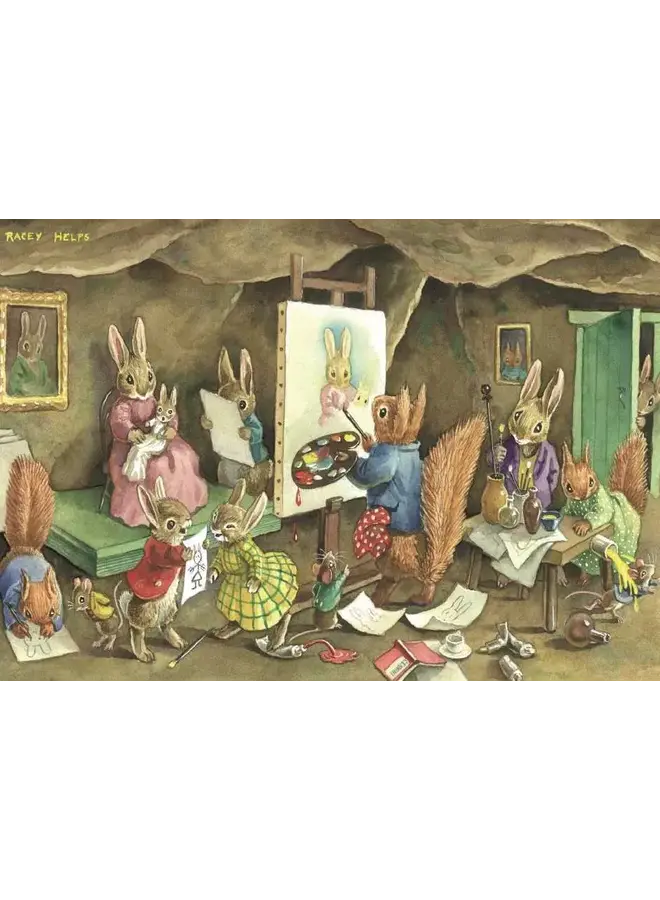 Portraitkünstlerkarte von Racey Helps