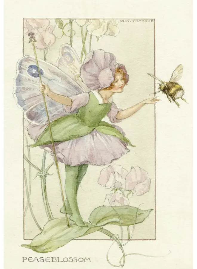 Carte féerique Peaseblossom de Margaret Tarrant