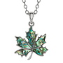 Summer Leaf Paua Shell Necklace 980