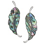 Copy of Autumn Leaf Amber Paua Shell Earrings 976