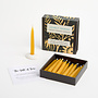 Lovely Friend  - Folk Little Box of Beeswax Candles  with Ceramic Holder. 20