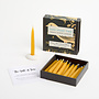 Take Some Time  - Folk Little Box of Beeswax Candles with Ceramic Holder 27