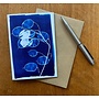 Floral Calder Cyanotype Card RF1