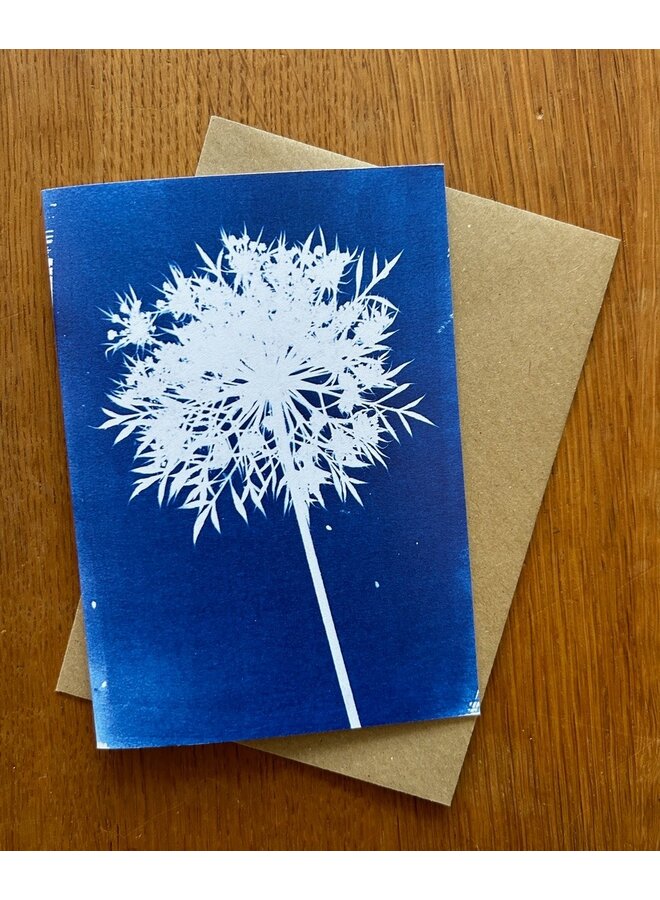 Blumen-Calder-Cyanotypie-Karte RF6