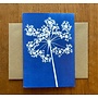 Carte cyanotype floral Calder RF7