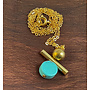 Totem Turquoise + Brass Necklace 71