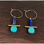 Totem Lapis Lazuli + Turquoise Earrings 74