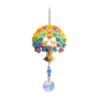 Árbol de la vida con decoración colgante de cristal arcoíris