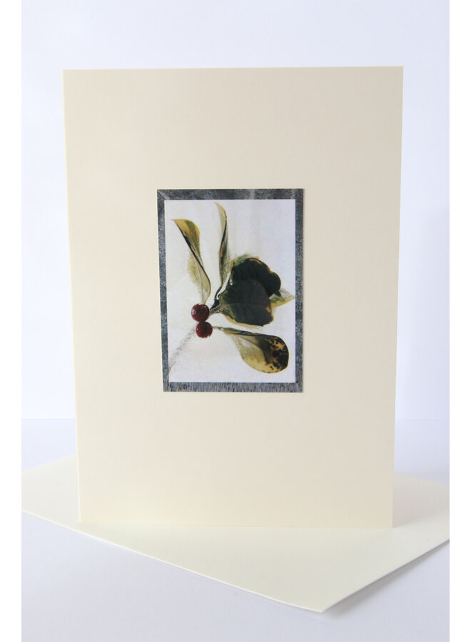 Holly Berry Photo Art Card  3 Original