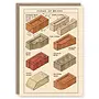 Forms of Bricks Pattern Book Card