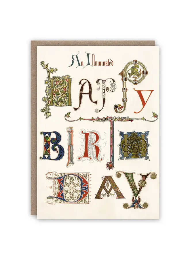 Carte de livre d'anniversaire illuminée