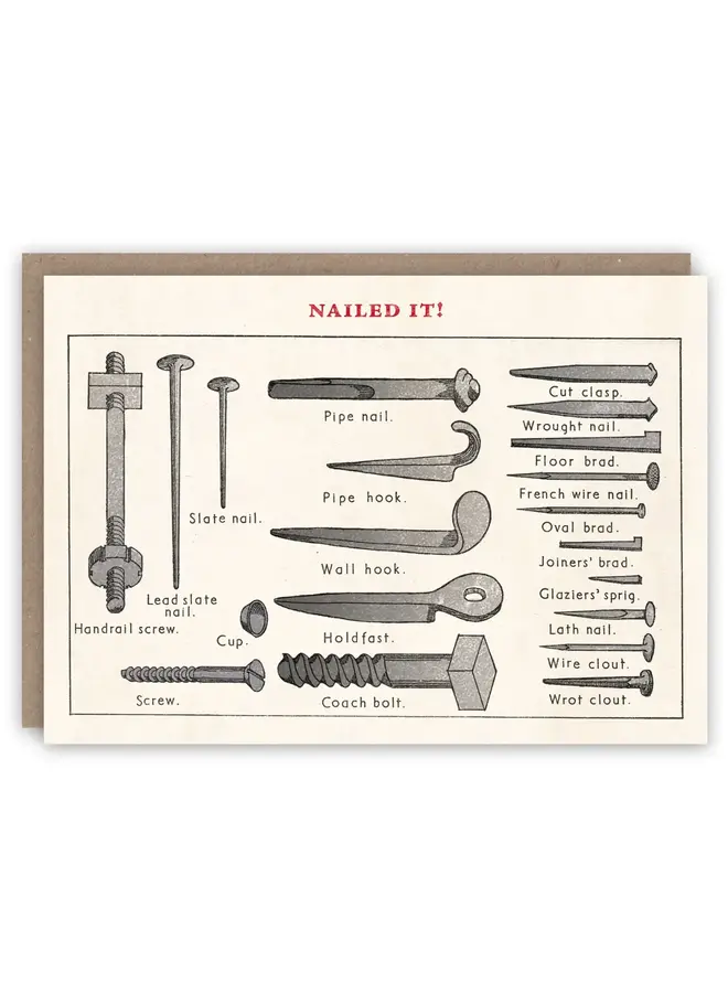 Nailed It Pattern Book Card