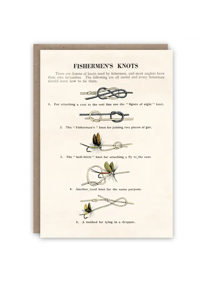 Fishermen's Knots Pattern Book Card