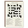 Birthday Crossword Pattern Book Card
