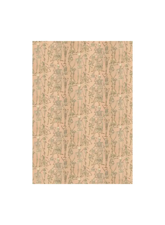 Affiche et papier cadeau squelettes