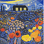 Poppies, Prospect Cottage Square card by Annie Soudain