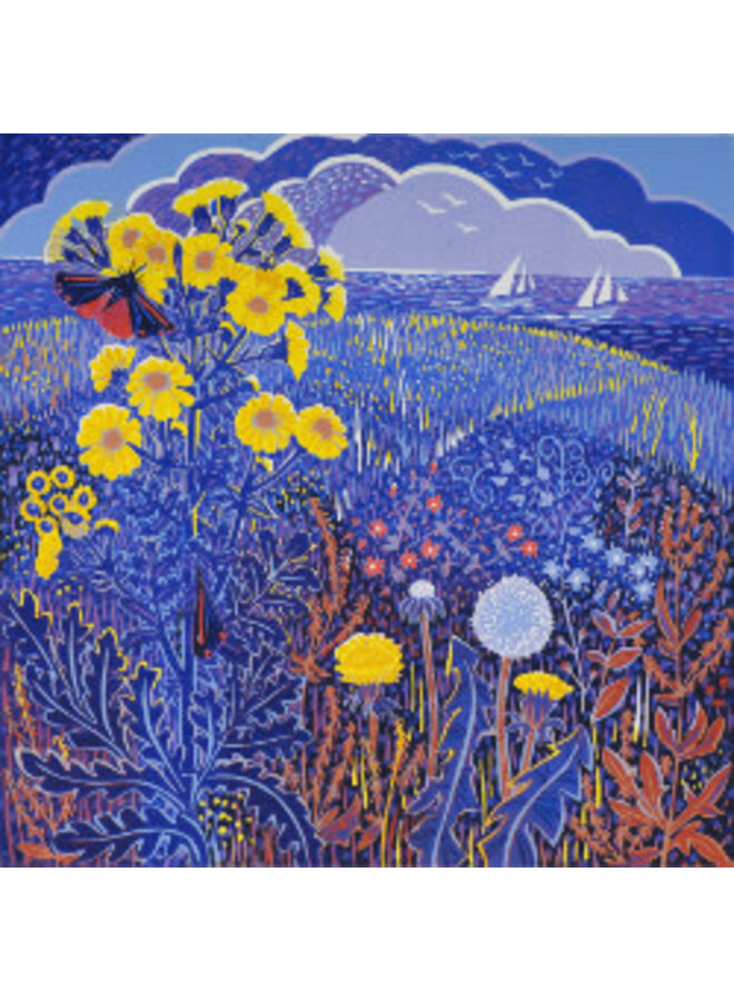 Coatal Flowers Square Karte von Annie Soudain