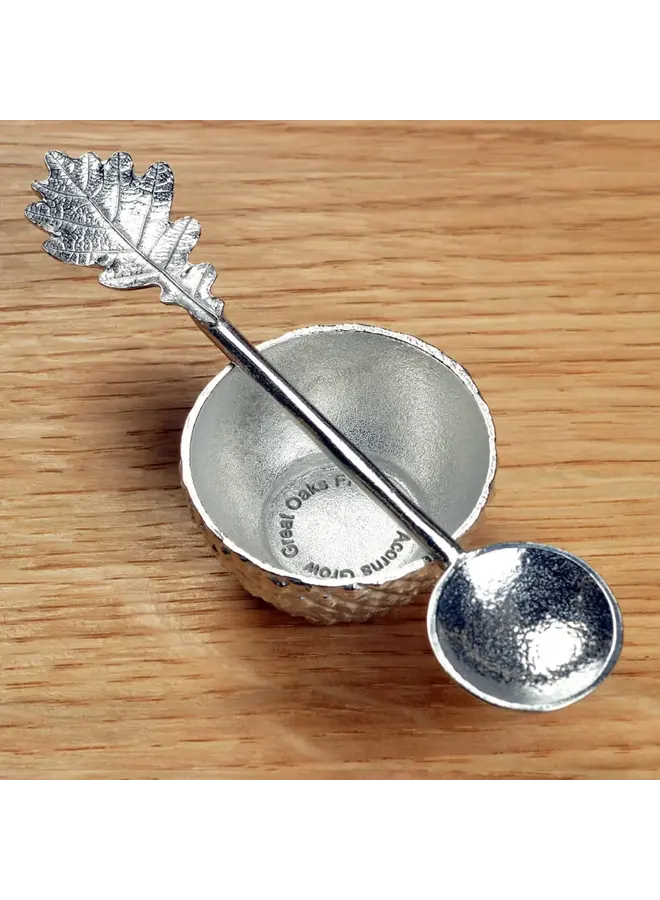 Acorn Egg Cup and Oak Leaf  Spoon - Christening 62